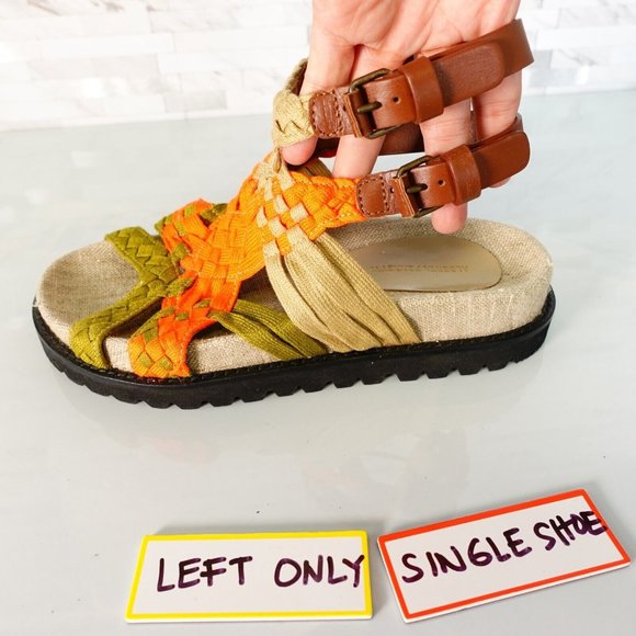 Alberta Ferretti Sandal Women Flat SINGLE SHOE Replacement Amputee Left 35 5 NEW - Picture 1 of 14